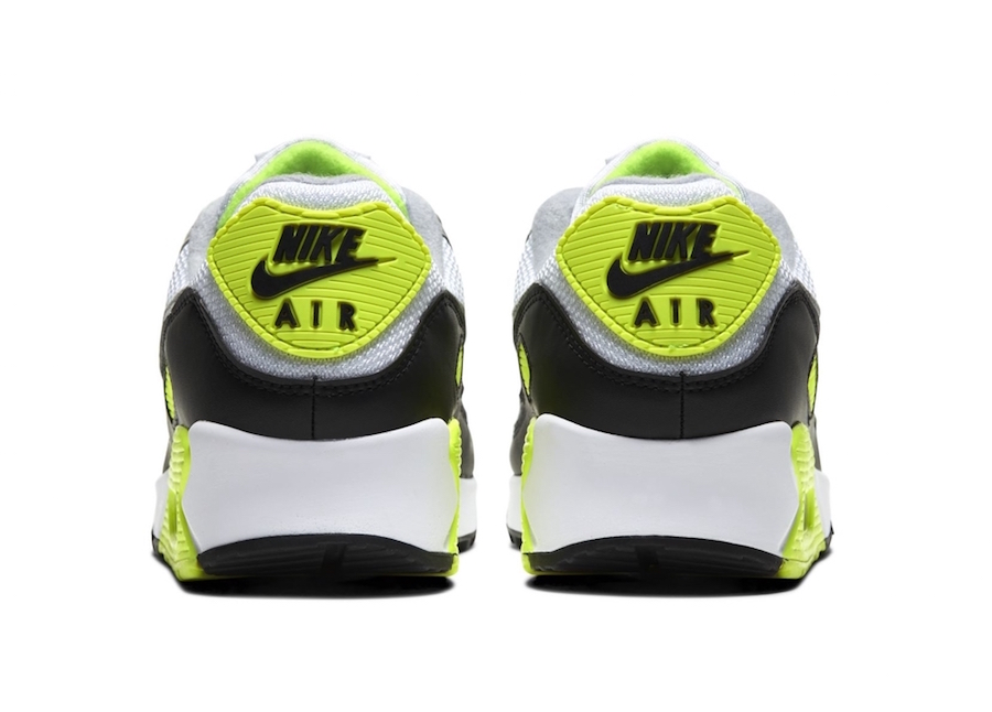Nike Air Max 90 White Particle Grey Black Volt Release Date