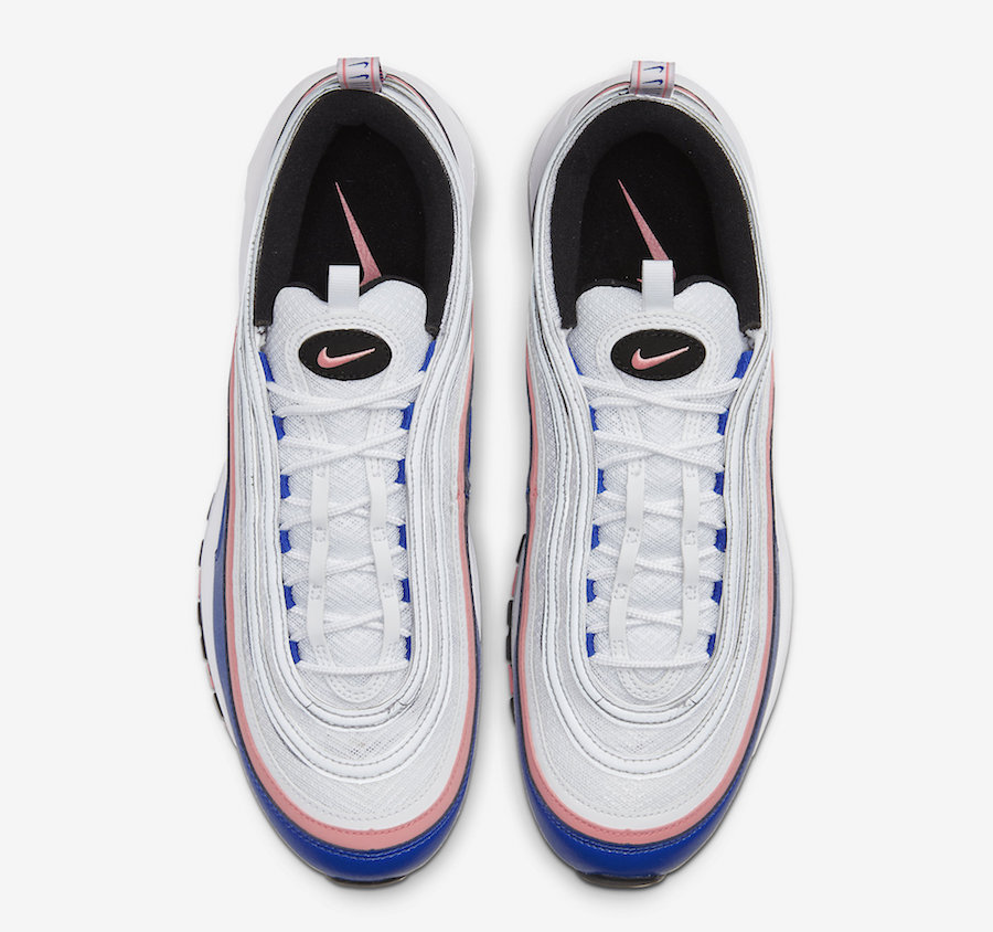 Nike Air Max 97 White Game Royal Pink 921826-107 Release Date
