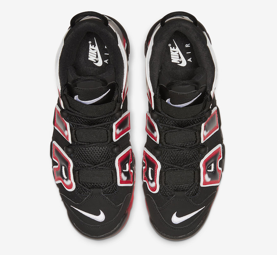 Nike Air More Uptempo Black Laser Crimson CJ6129-001 Release Date