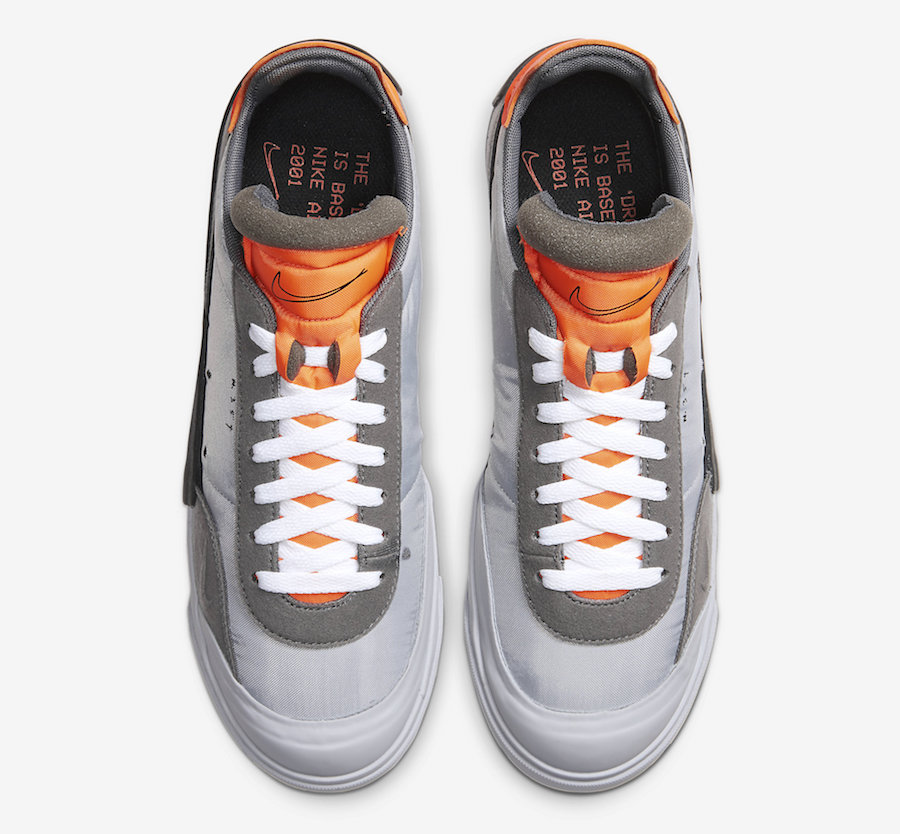 Nike Drop Type LX Wolf Grey Total Orange AV6697-002 Release Date - SBD