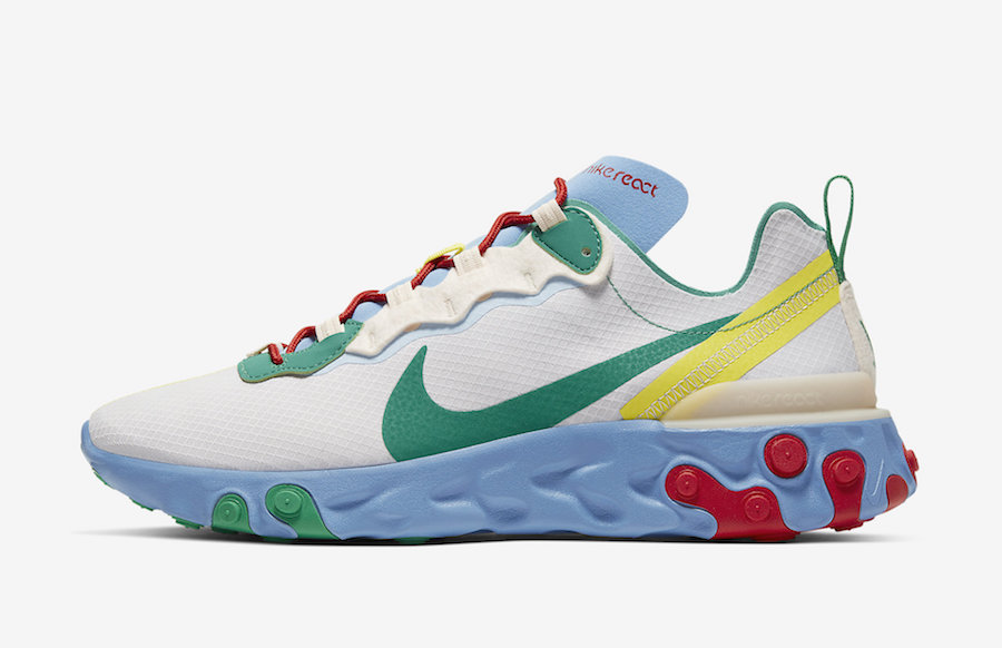 Nike React Element 55 SE Guava Ice Lucid Green CT1142-800 Release Date