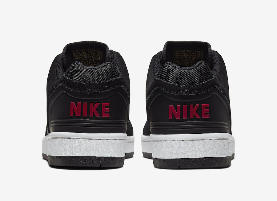 Nike SB Air Force 2 Low Black Deep Forest Gym Red AO0300-002 Release Date