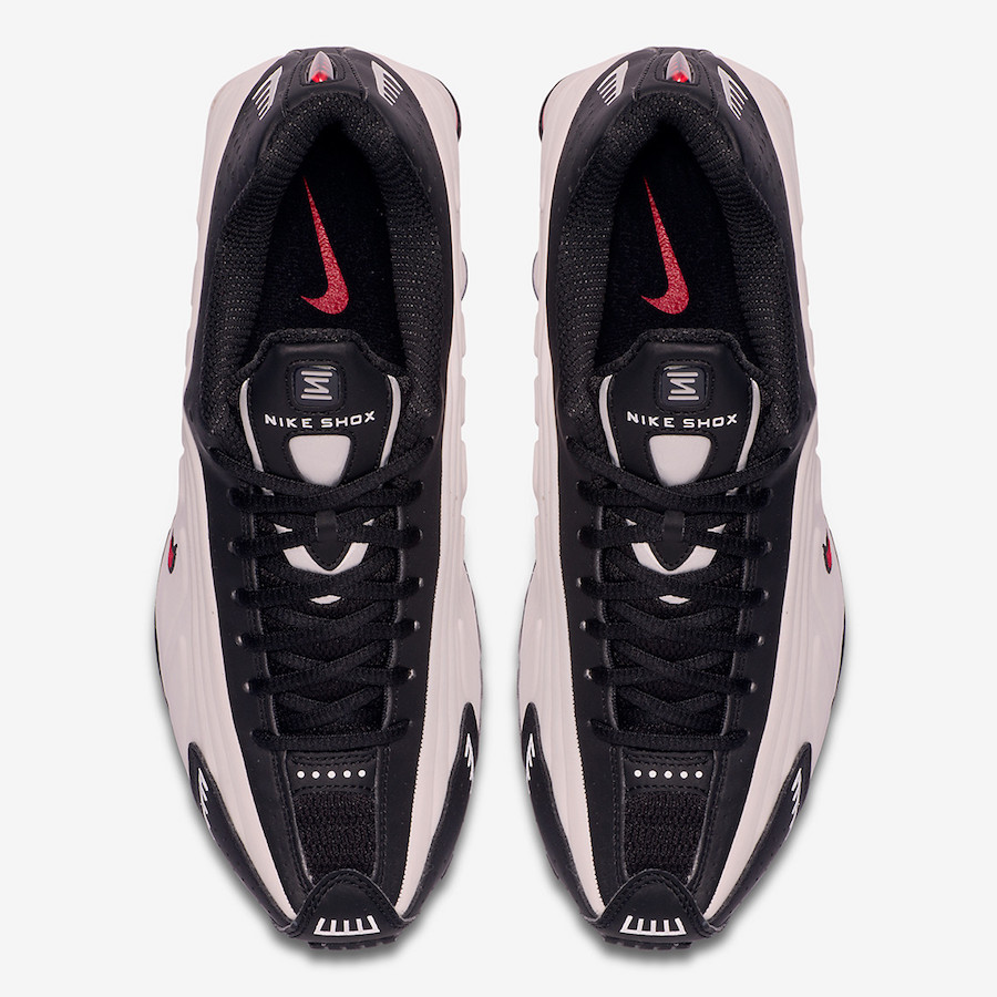 Nike Shox R4 Platinum Tint University Red Black 104265-050 Release 