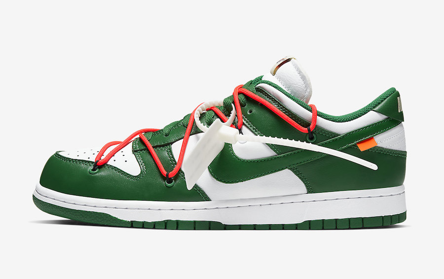 Off-White Nike Dunk Low White Green CT0856-100 Release Date