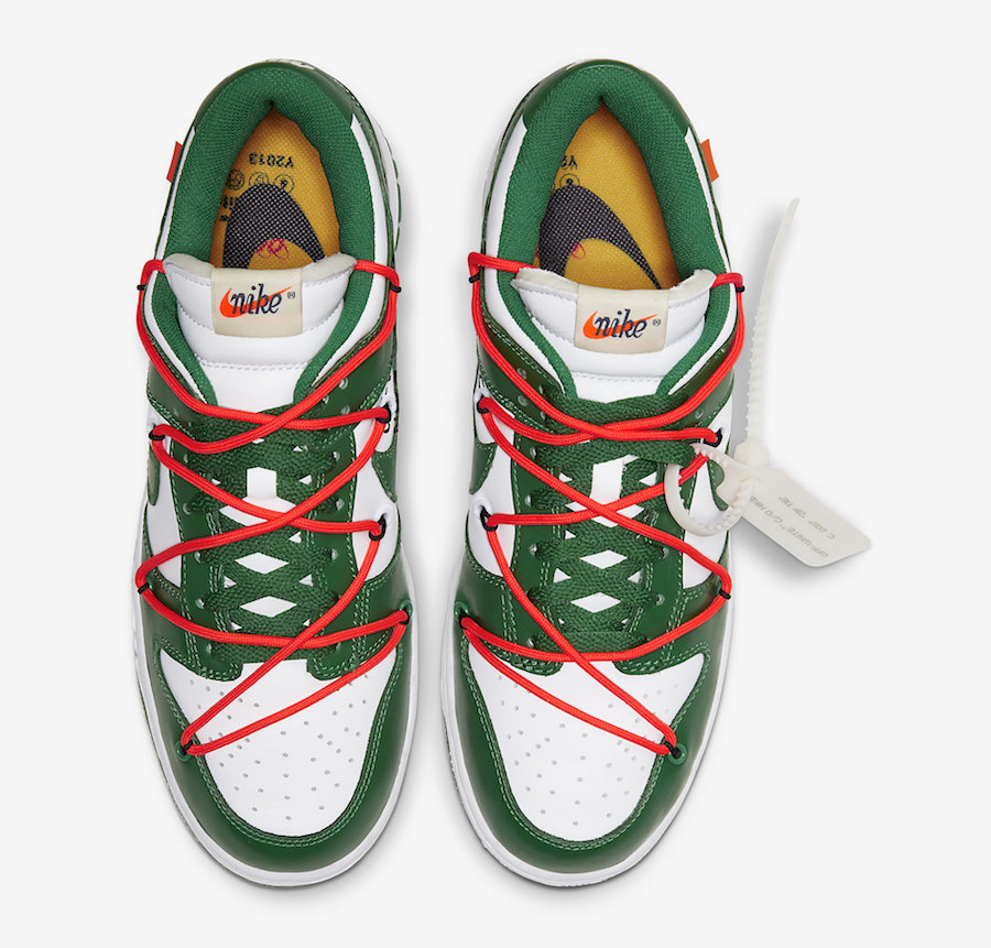 Off-White Nike Dunk Low White Green CT0856-100 Release Date
