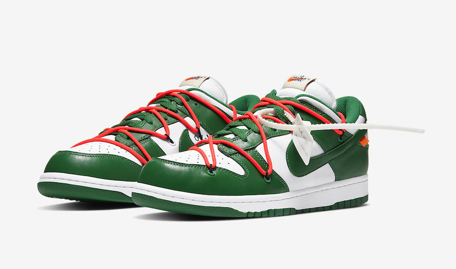 Off-White Nike Dunk Low White Green CT0856-100 Release Date
