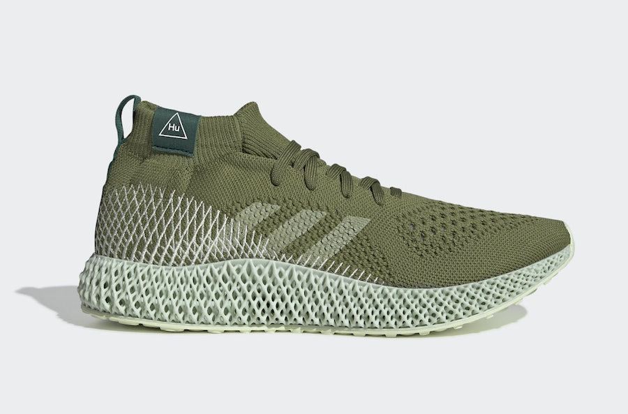 Pharrell Williams adidas 4D Olive FV6334 Release Date