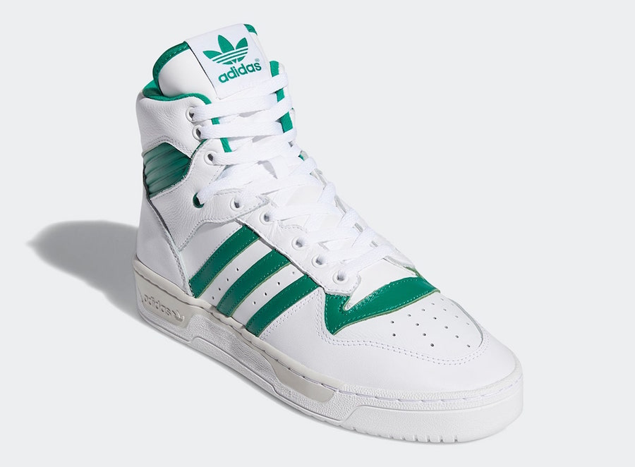 adidas hi white green