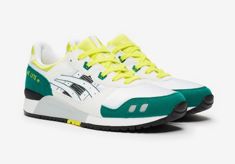 asics gel lyte neon sea glass safety yellow