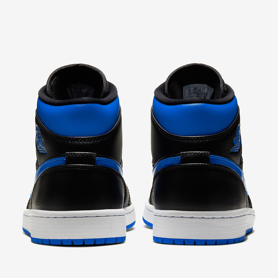 Air Jordan 1 Mid Black Blue 554724-068 Release Date -