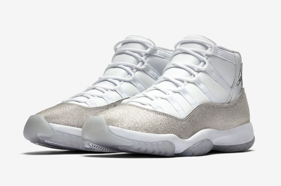 Air Jordan 11 WMNS White Metallic Silver Vast Grey AR0715-100