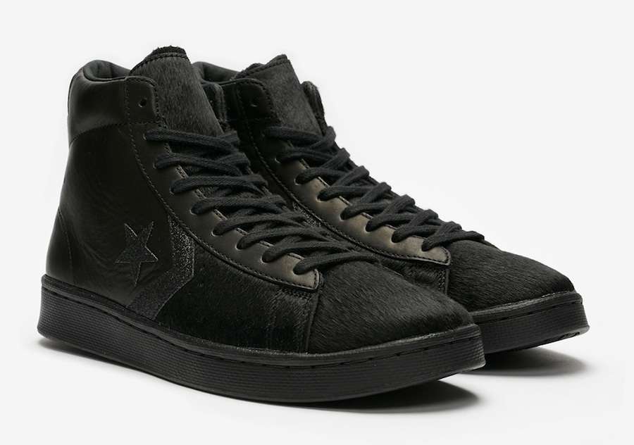 Converse Pro Leather Mid Black Pony Hair Release Date