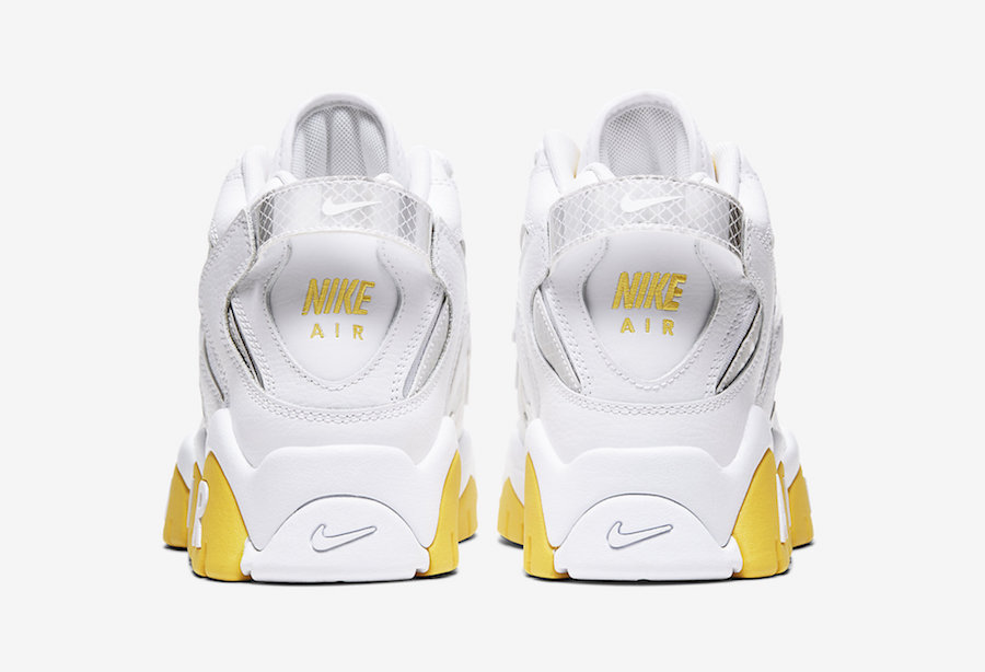Nike Air Barrage Mid White Yellow Reflective CJ9574-100 Release Date