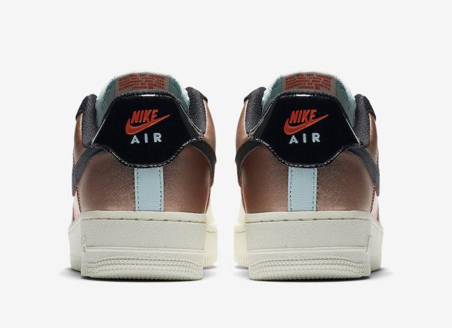 nike air force 1 black metallic red bronze