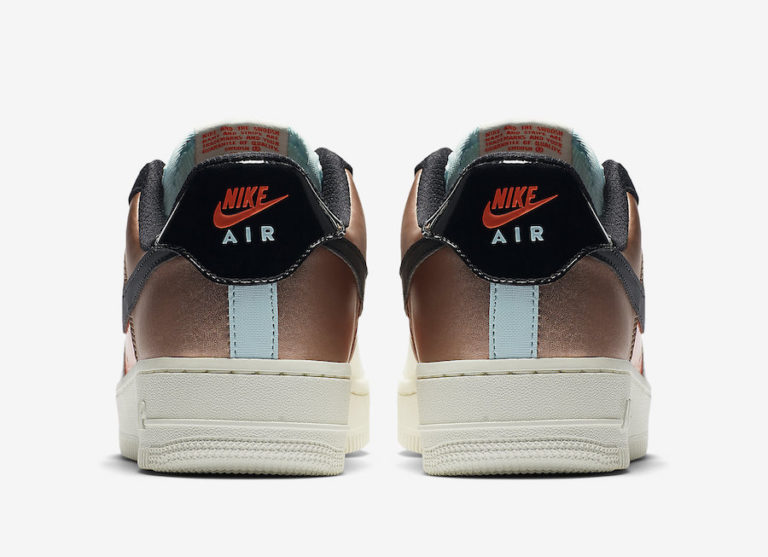 nike air force 1 07 black metallic red bronze