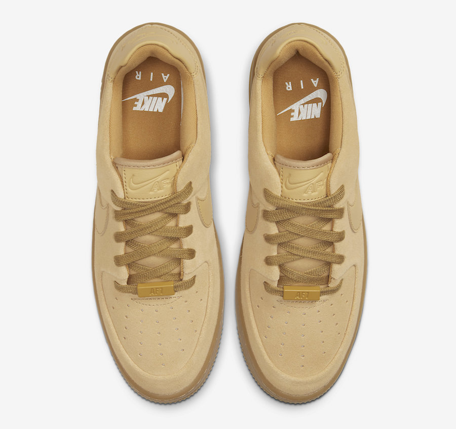 Nike Air Force 1 Sage Club Gold Suede CT3432-700 Release Date