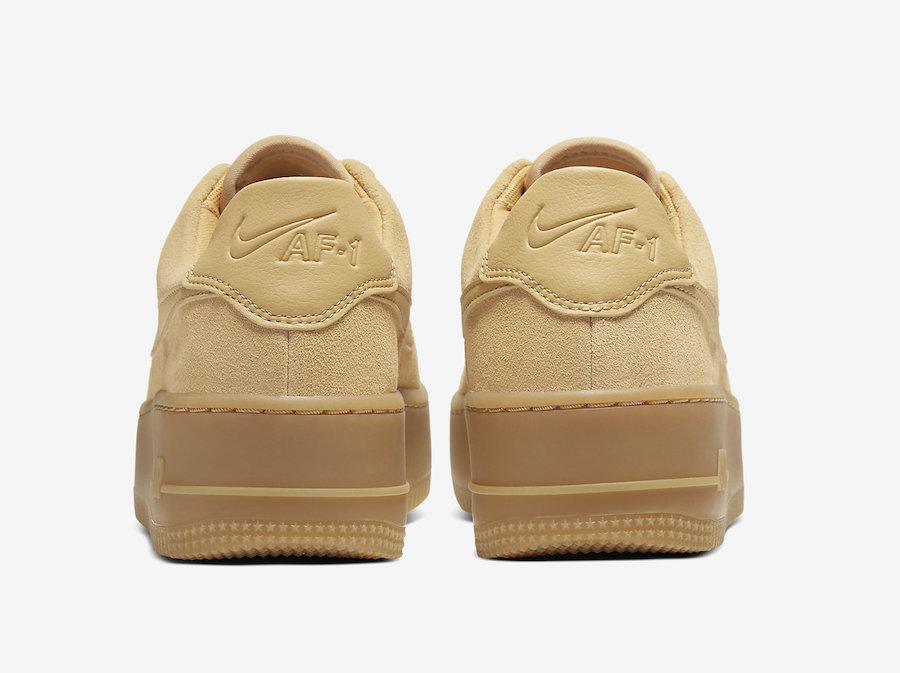 Nike Air Force 1 Sage Club Gold Suede CT3432-700 Release Date - SBD