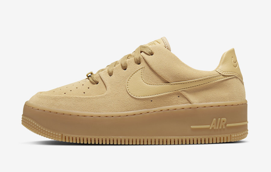 Nike Air Force 1 Sage Club Gold Suede CT3432-700 Release Date