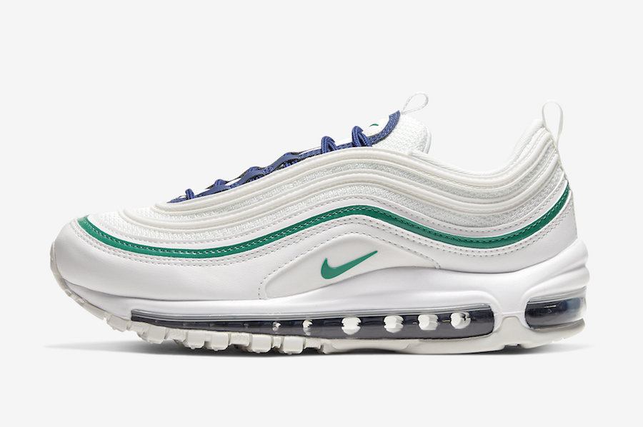 Nike Air Max 97 White Navy Green 921733-107 Release Date