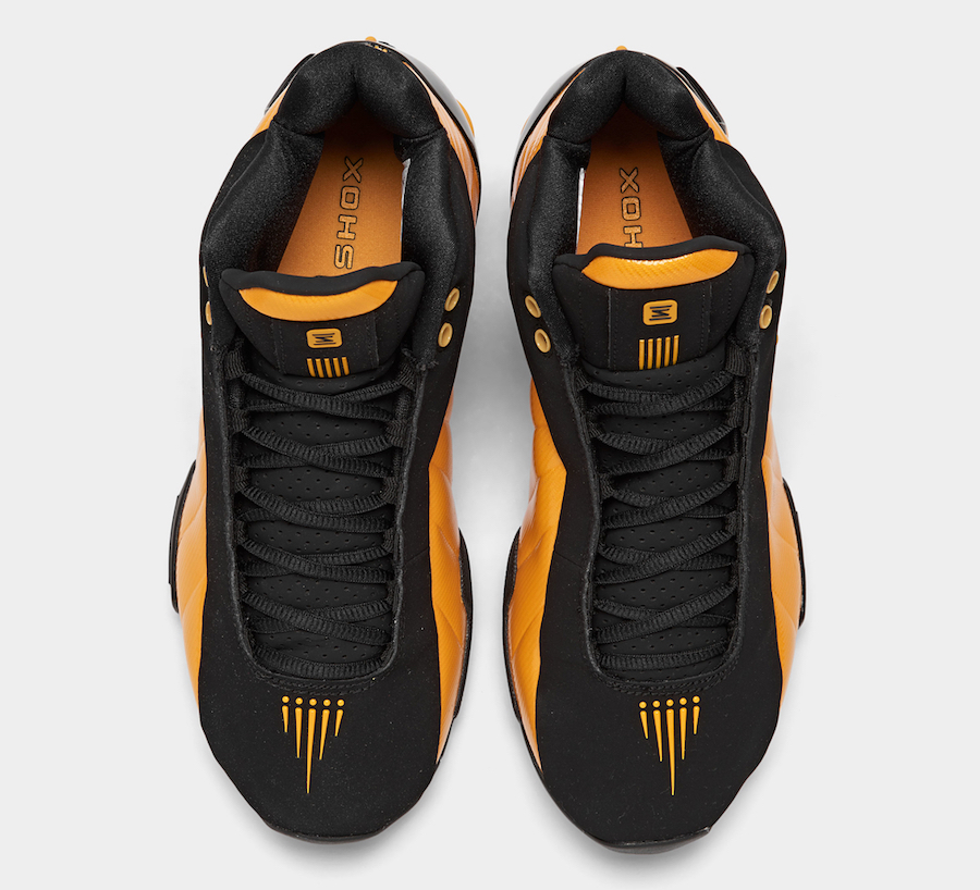 Nike Shox BB4 Black University Gold AT7843-002 Release Date
