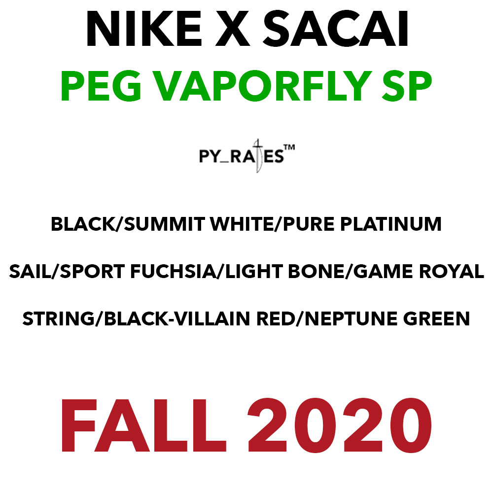 Sacai Nike Pegasus VaporFly SP Release Date