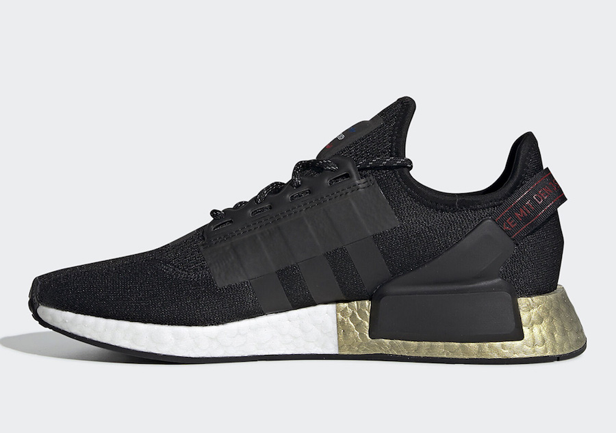 adidas NMD R1 V2 Black Metallic Gold FW5327 Release Date