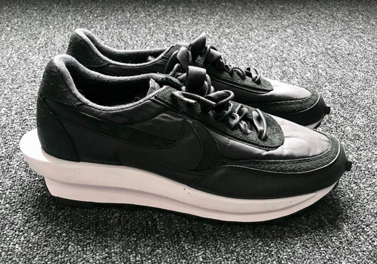 sacai Nike LDWaffle Black Nylon BV0073-002 Release Date - SBD