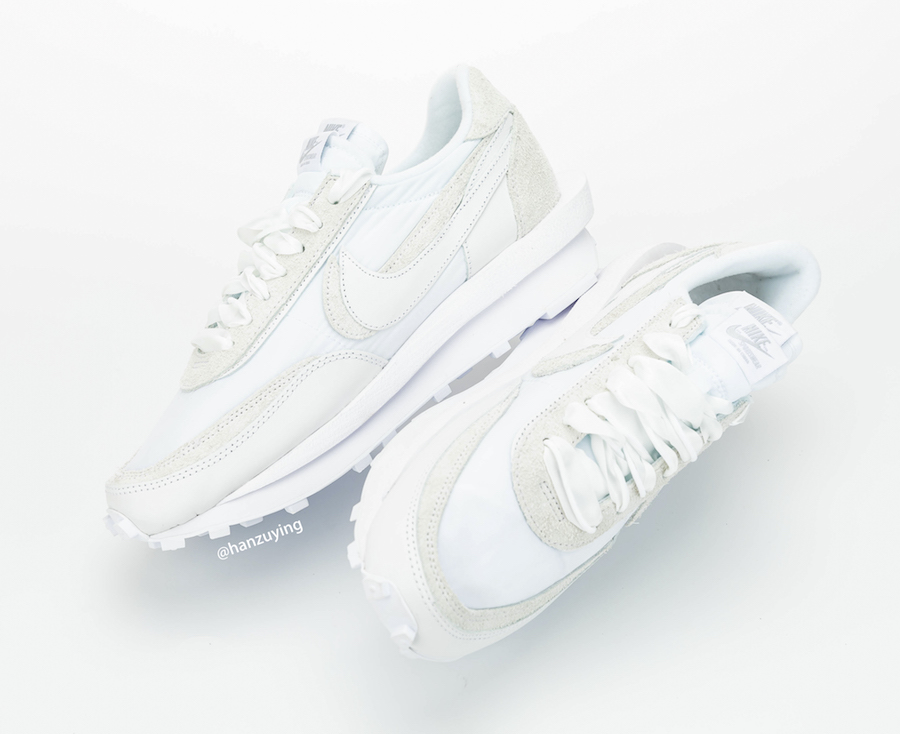 sacai Nike LDWaffle White Nylon BV0073-101 Release Date - SBD