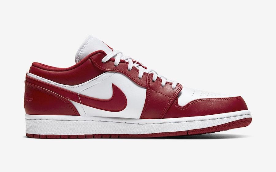 Jordan 1 Low Gym Red White (GS) Kids' - 553560-611 - US