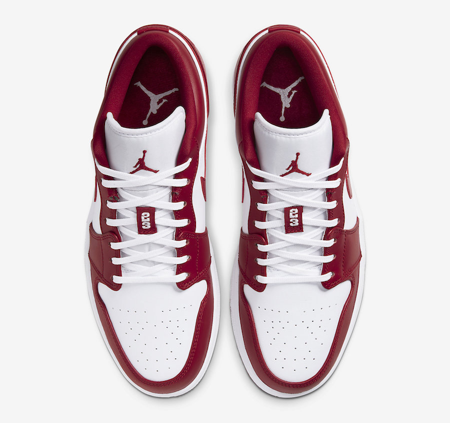 Air Jordan 1 Low Gym Red White 611 Release Date Sbd