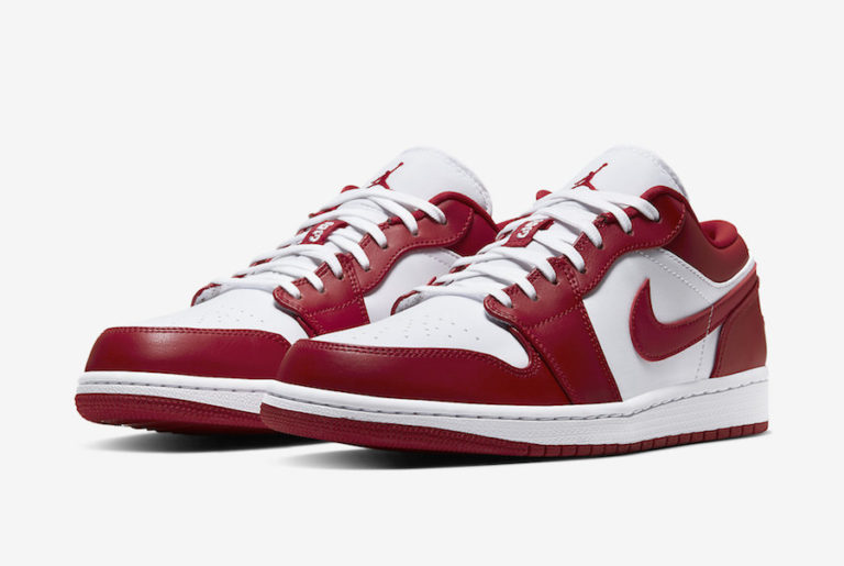 Air Jordan 1 Low Gym Red White 553558-611 Release Date - SBD