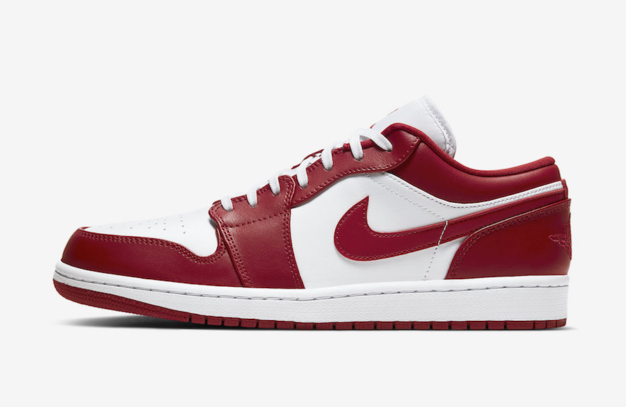 Air Jordan 1 Low Gym Red White 553558-611 Release Date - SBD