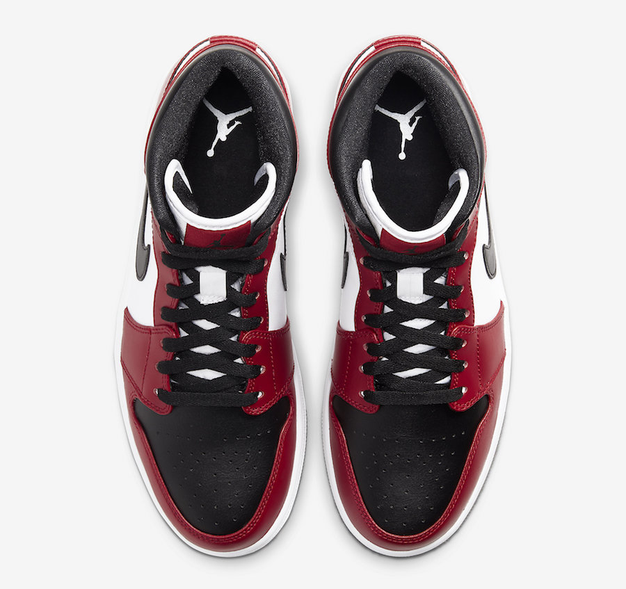 Air Jordan 1 Mid Chicago Black Toe 554724-069 Release Date Price
