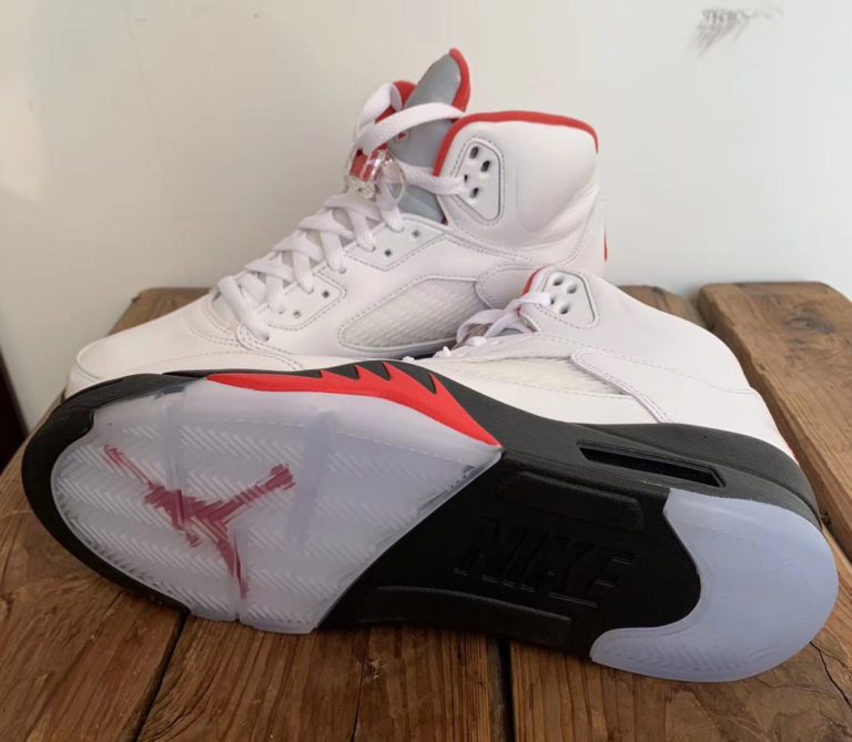 Air Jordan 5 Fire Red 2020 Silver Tongue DA1911-102 Release Date - SBD