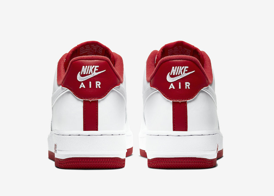 Nike Air Force 1 Low White University Red CD0884-101 Release Date - SBD