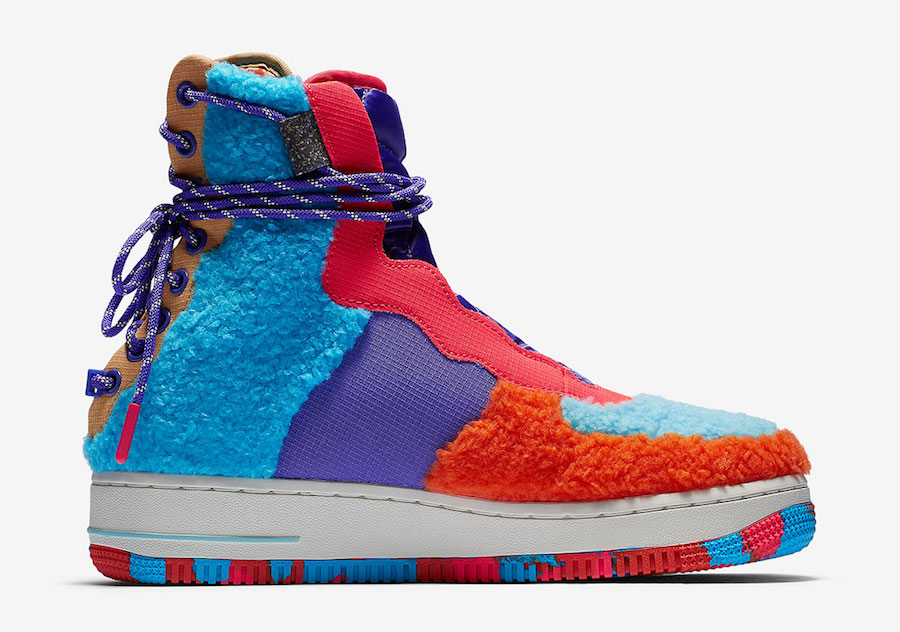Nike Air Force 1 Rebel XX Gets Dressed In Colorful Sherpa: Photos