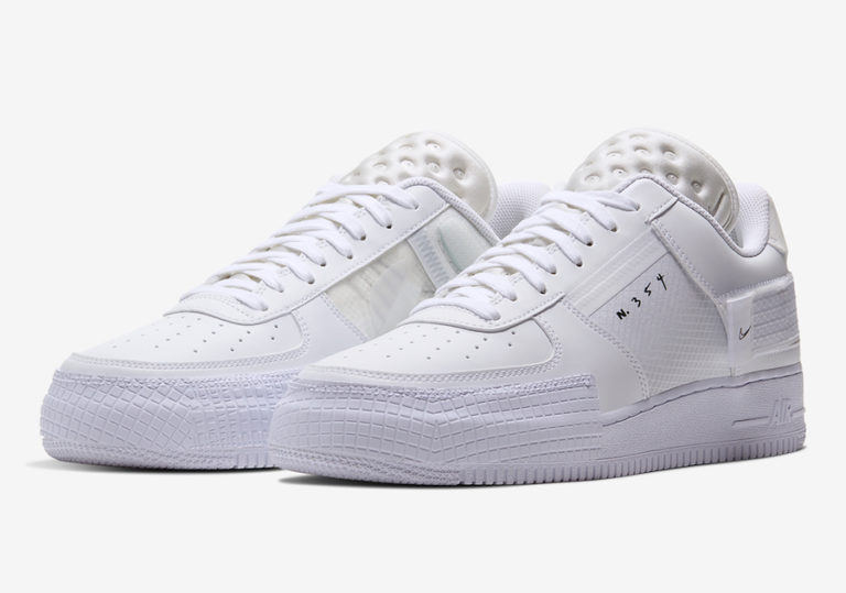 nike air force 1 type white white white