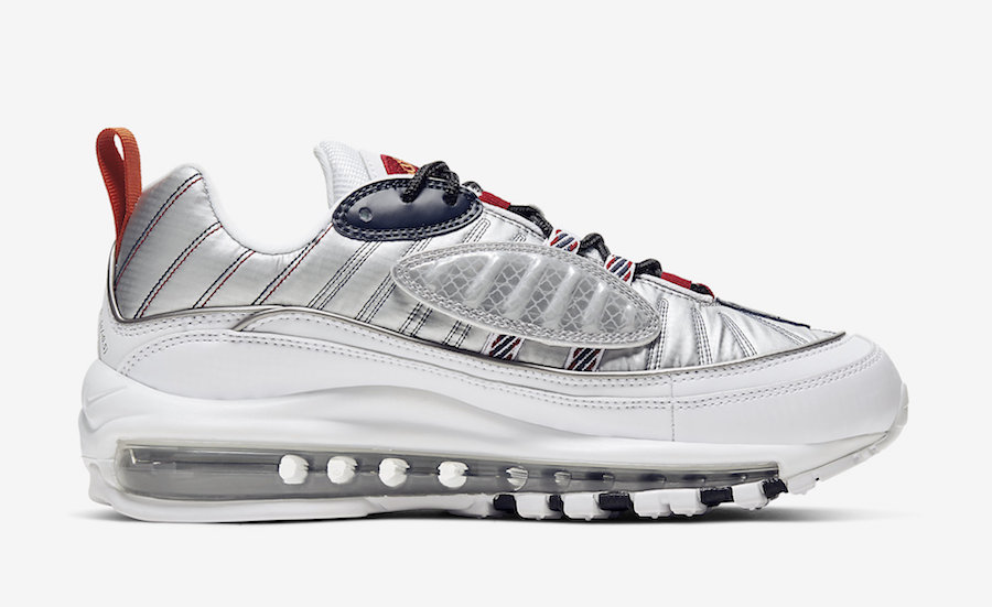 Nike Air Max 98 Starfish Wolf Grey Gym Red CQ3990-100 Release Date