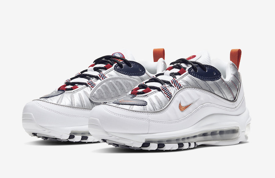 Nike Air Max 98 Starfish Wolf Grey Gym Red CQ3990-100 Release Date