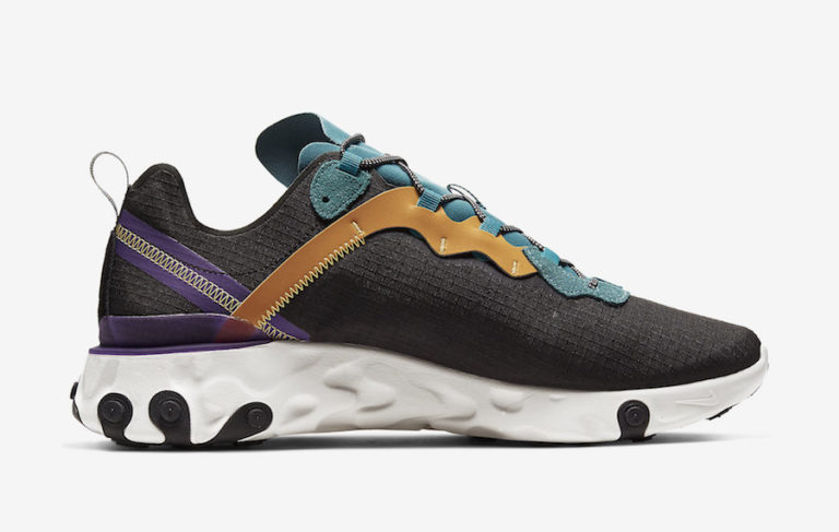 nike react element 55 prm black mineral cyan