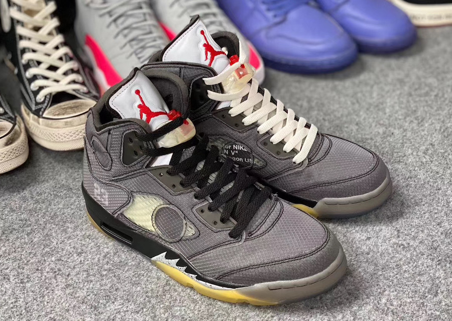 off white jordan 5 kids