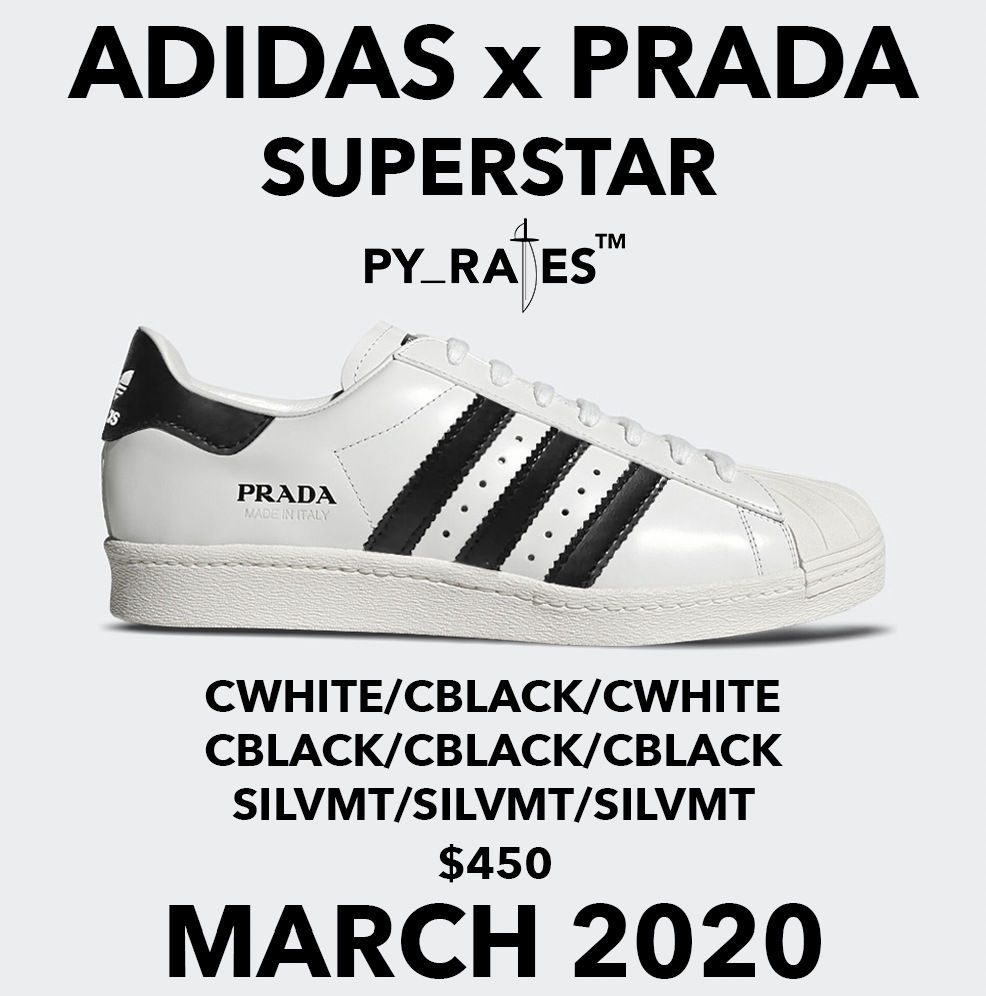 Prada adidas Superstar 2019-2020 Release Date - Sneaker Bar Detroit