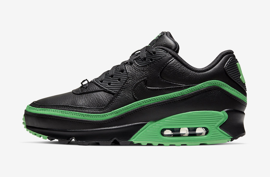 Undefeated Nike Air Max 90 Black Green Spark CJ7197-004 Release Date