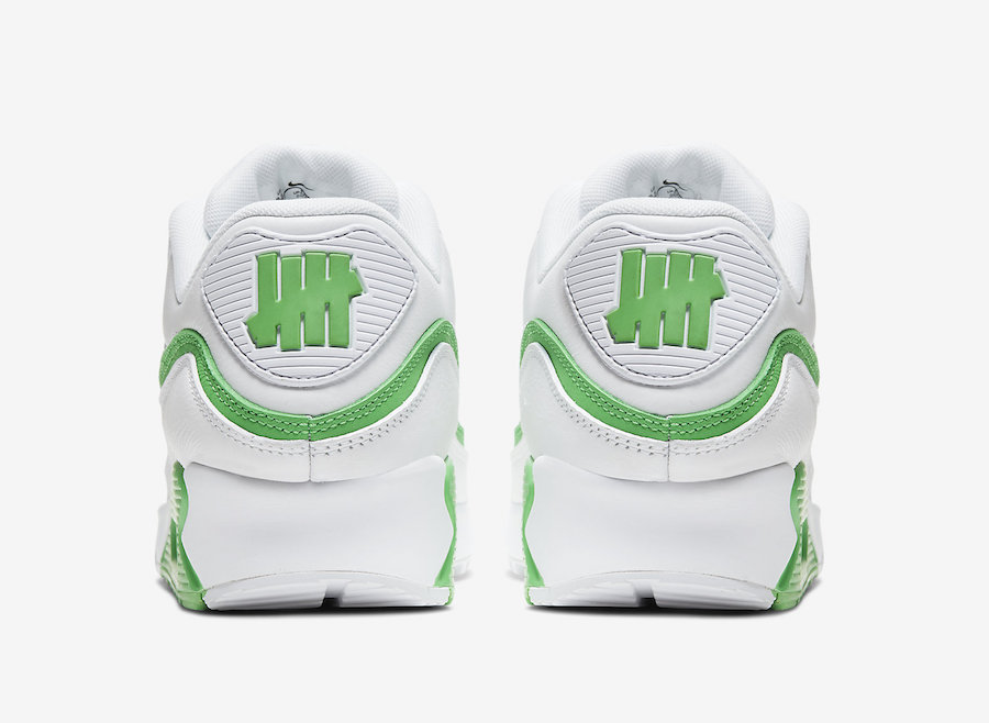 Undefeated Nike Air Max 90 White Green Spark CJ7197-104 Release Date