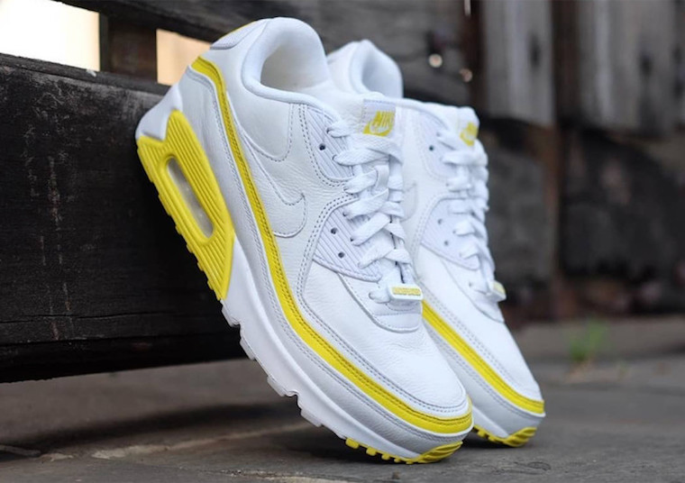 Undefeated Nike Air Max 90 White Optic Yellow CJ7197-101 Release Date