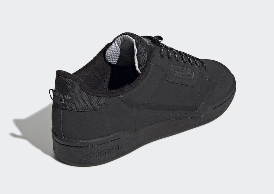 adidas Continental 80 Core Black Fleece FV4631 Release Date - SBD