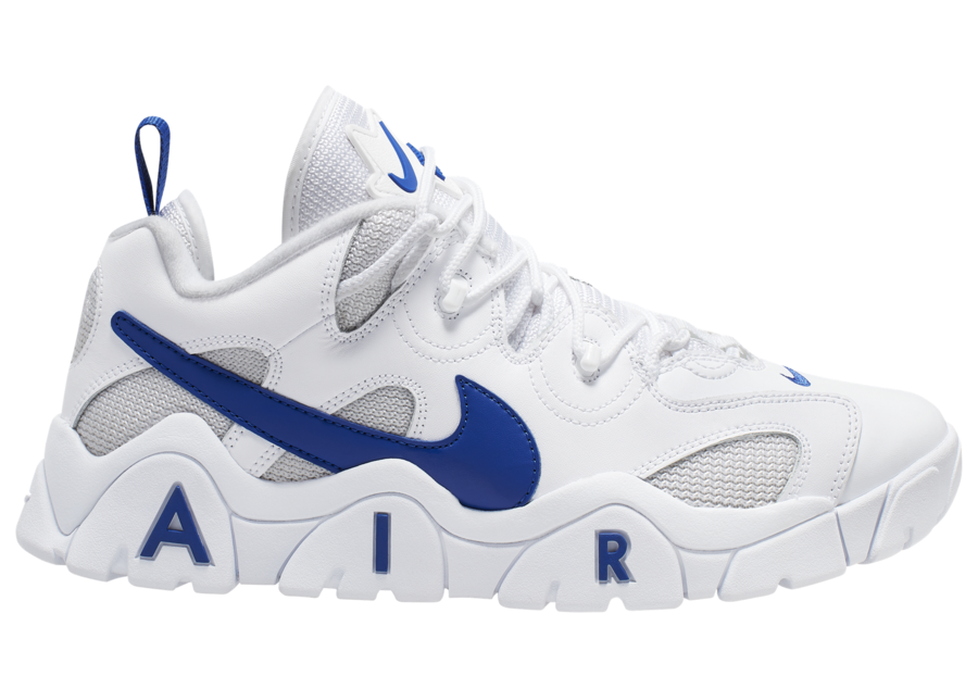 Nike Air Barrage Low 2020 White Royal Blue CD7510-100 Release Date