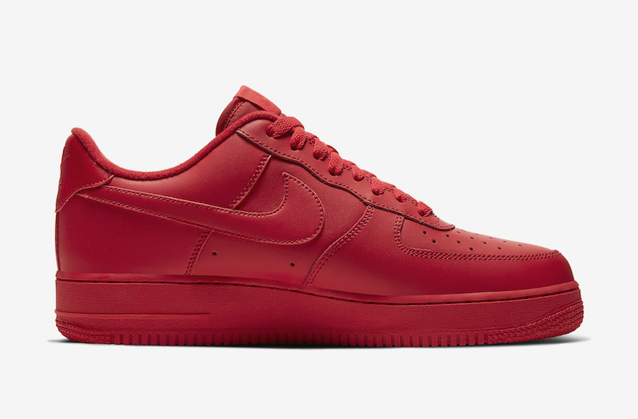 Nike Air Force 1 Low Triple Red CW6999-600 Release Date