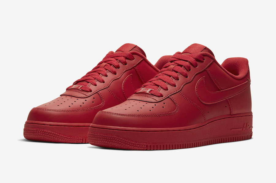 Nike Air Force 1 Low Triple Red CW6999-600 Release Date