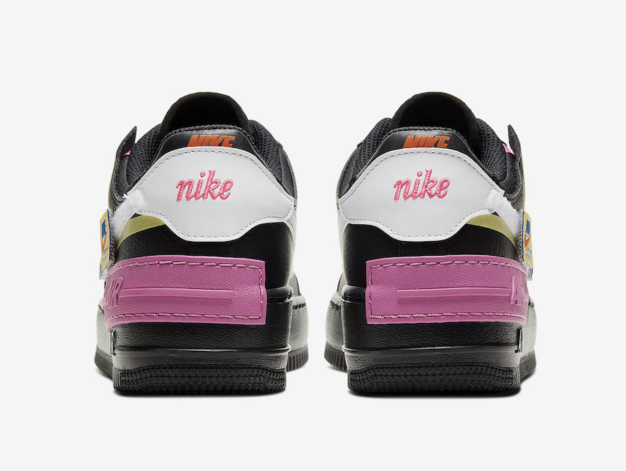 Nike Air Force 1 Shadow Black Fuchsia CU4743-001 Release Date